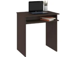 MALAWI | Bureau Informatique Compacte 68x74x51 Cm | Support Coulissant Clavier | Design Moderne | Table Ordinateur Portable