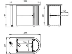 Bureau Chêne Table Pivotante Et Rangement - Coloris: Http 800 -Meubles Soldes Magasin meuble bureau 9186255