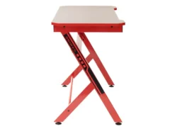 GAMING - Bureau Métallique Noir Et Rouge -Meubles Soldes Magasin meuble bureau 9256269