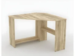 Bureau D'angle Design Collection KARO Coloris Chêne. -Meubles Soldes Magasin meuble bureau 9256473