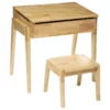 Bureau Enfant Pupitre Et Tabouret En Bois H 60 Cm