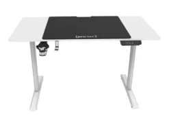 Bureau électrique Pomona à Hauteur Réglable 110 X 60 X 72 - 117 Cm Blanc [pro.tec] -Meubles Soldes Magasin meuble bureau 9550369