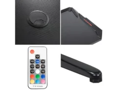 Bureau Gamer à LED LARA - HAPPY GARDEN -Meubles Soldes Magasin meuble bureau 9556785