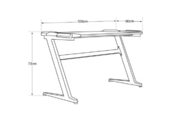 Bureau Gamer à LED LARA - HAPPY GARDEN -Meubles Soldes Magasin meuble bureau 9556787