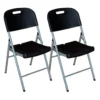 Pack 2 Chaises Pliantes Avec Poignée 47x58x87cm 7house