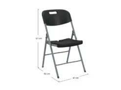 Pack 10 Chaises Pliantes Avec Poignée 47x58x87cm 7house -Meubles Soldes Magasin salle a manger de jardin 17658743