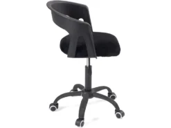 KAYELLES Chaise De Bureau à Roulettes, Hauteur Réglable AYA (noir) -Meubles Soldes Magasin siege de bureau 10044125