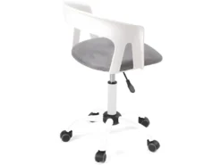 KAYELLES Chaise De Bureau à Roulettes, Hauteur Réglable AYA (blanc-gris) -Meubles Soldes Magasin siege de bureau 10044391