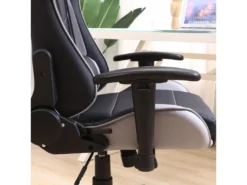 Fauteuil De Bureau Gaming Racer Professionnel Gris, Inclinaison Et Hauteur Réglable -Meubles Soldes Magasin siege de bureau 10760755