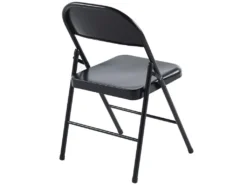 Lot De 6 Chaise Pliante En Métal Coloris Noir - Longueur 46 X Profondeur 46 X Hauteur 87 Cm -Meubles Soldes Magasin siege de bureau 12072867