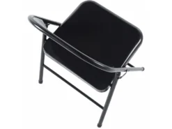 Lot De 6 Chaise Pliante En Métal Coloris Noir - Longueur 46 X Profondeur 46 X Hauteur 87 Cm -Meubles Soldes Magasin siege de bureau 12072869