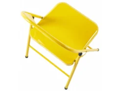 Lot De 6 Chaise Pliante En Métal Coloris Jaune - Longueur 46 X Profondeur 46 X Hauteur 87 Cm -Meubles Soldes Magasin siege de bureau 12072877