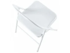 Lot De 6 Chaise Pliante En Métal Coloris Blanc - Longueur 46 X Profondeur 46 X Hauteur 87 Cm -Meubles Soldes Magasin siege de bureau 12072885