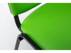 Chaise Visiteur Assise Rembourrée En Synthétique Vert BUR10073 -Meubles Soldes Magasin siege de bureau 12218943