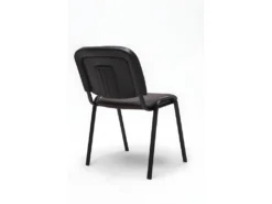 Chaise Visiteur Assise Rembourrée En Synthétique Marron BUR10071 -Meubles Soldes Magasin siege de bureau 12218963