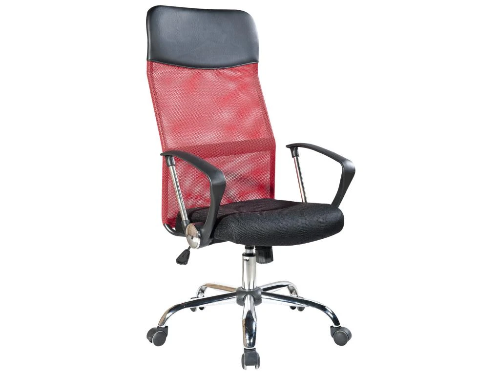 Fauteuil Bureau Chaise Rouge Noir Avec Roues 113/123x57,5x58,5 2 Fauteuil Bureau Chaise Rouge Noir Avec Roues 113/123x57,5x58,5 – Image 2