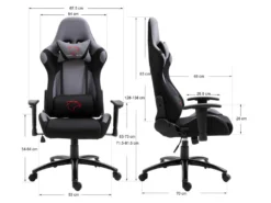 RACE | Fauteuil à Roulettes Chaise De Bureau Gaming Design Ergonomique | Siège Gamer Tissu Respirant Dossier Large Inclinable -Meubles Soldes Magasin siege de bureau 12864101