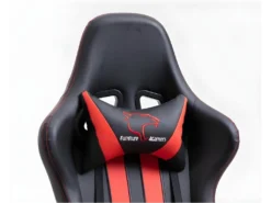 WOLF | Fauteuil à Roulettes Chaise De Bureau Gaming PU Design Ergonomique | Siège Gamer Dossier Inclinable 90°-180° -Meubles Soldes Magasin siege de bureau 12864161