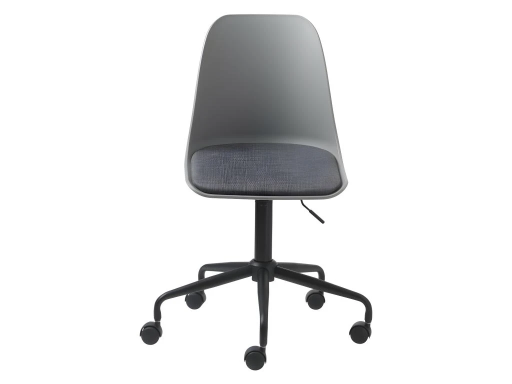 Curvi - Chaise De Bureau En Plastique Et Métal - Couleur - Gris 1 Curvi - Chaise De Bureau En Plastique Et Métal - Couleur - Gris