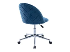 Chaise De Bureau - Velours - Bleu - Hauteur Réglable - MELBOURNE 11 Chaise De Bureau - Velours - Bleu - Hauteur Réglable - MELBOURNE -Meubles Soldes Magasin siege de bureau 13637483
