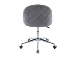 Chaise De Bureau - Velours - Gris - Hauteur Réglable - MELBOURNE 11 Chaise De Bureau - Velours - Gris - Hauteur Réglable - MELBOURNE -Meubles Soldes Magasin siege de bureau 13643255