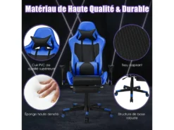 Chaise Gaming, Siège Gamer Pivotante Ergonomique -Meubles Soldes Magasin siege de bureau 13837557