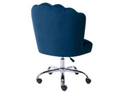 Chaise De Bureau - Velours - Bleu - Hauteur Réglable - RUTY De Pascal Morabito 12 Chaise De Bureau - Velours - Bleu - Hauteur Réglable - RUTY De Pascal Morabito -Meubles Soldes Magasin siege de bureau 14461143