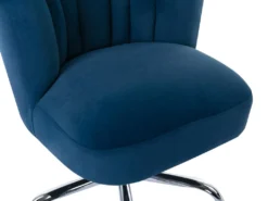 Chaise De Bureau - Velours - Bleu - Hauteur Réglable - RUTY De Pascal Morabito 14 Chaise De Bureau - Velours - Bleu - Hauteur Réglable - RUTY De Pascal Morabito -Meubles Soldes Magasin siege de bureau 14461149