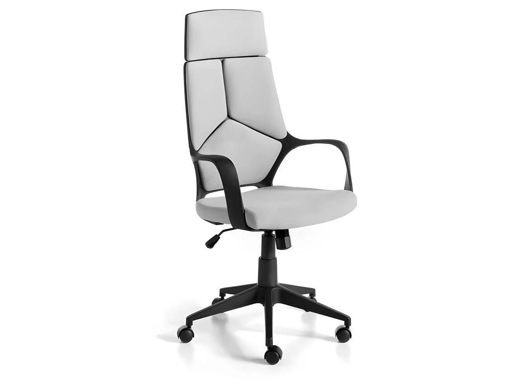 Chaise De Bureau Rembourrée En Tissu Gris Avec Accoudoirs 4076 ANGEL CERDA 1 Chaise De Bureau Rembourrée En Tissu Gris Avec Accoudoirs 4076 ANGEL CERDA