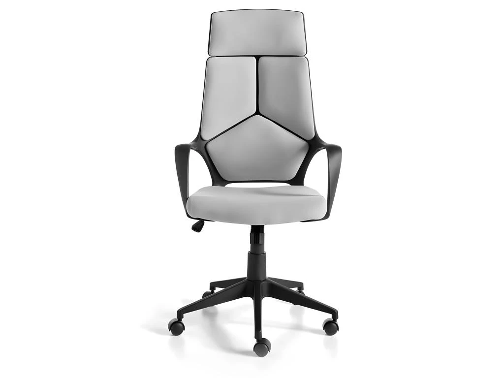 Chaise De Bureau Rembourrée En Tissu Gris Avec Accoudoirs 4076 ANGEL CERDA 2 Chaise De Bureau Rembourrée En Tissu Gris Avec Accoudoirs 4076 ANGEL CERDA – Image 2