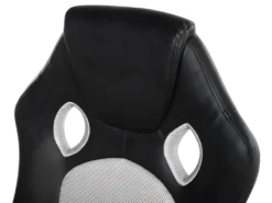 Chaise De Bureau En Cuir PU Gris FIGHTER -Meubles Soldes Magasin siege de bureau 16265405