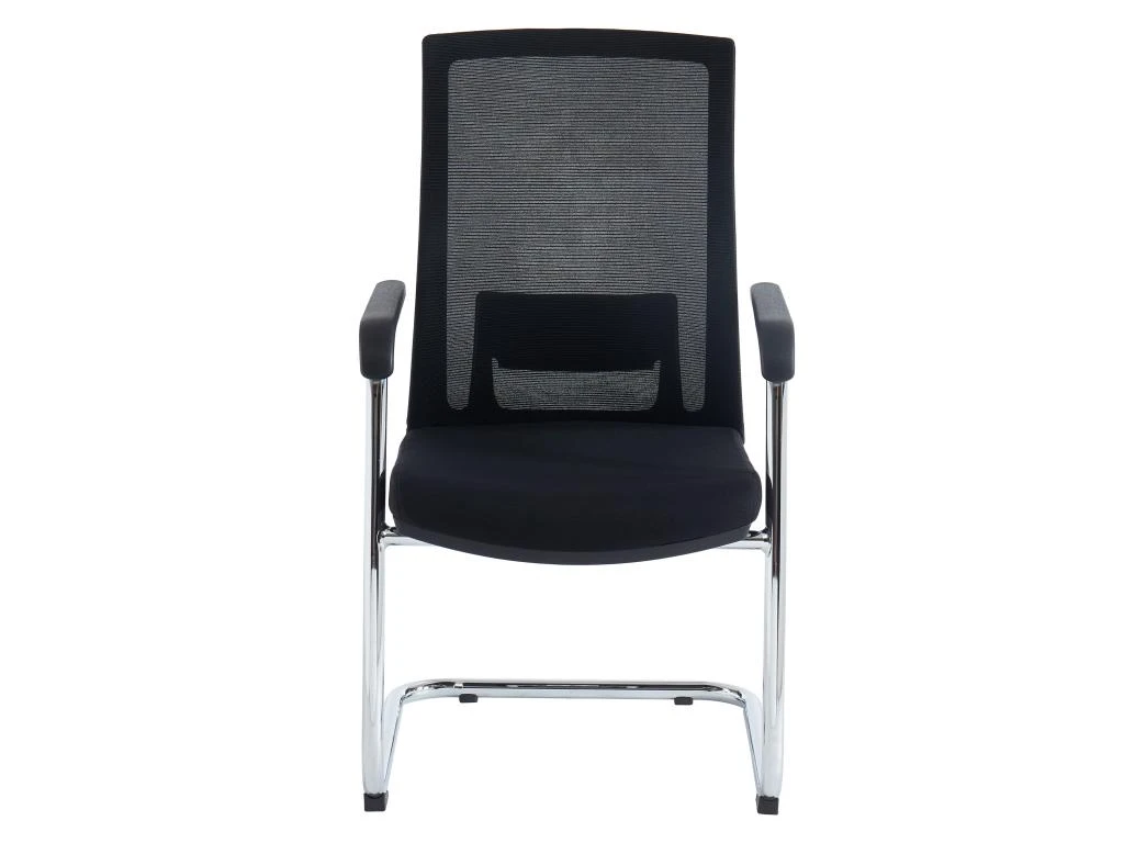 Chaise De Réunion Professionnelle - Tissu Et Métal Chromé - Noir - RULIO 7 Chaise De Réunion Professionnelle - Tissu Et Métal Chromé - Noir - RULIO – Image 7