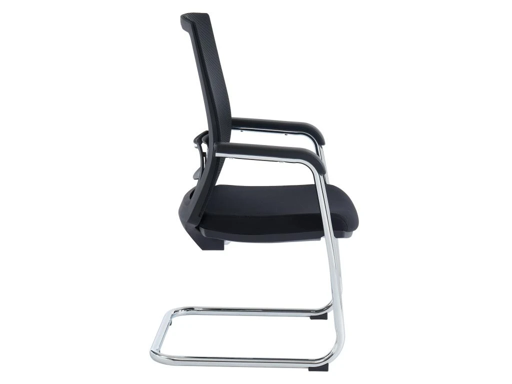 Chaise De Réunion Professionnelle - Tissu Et Métal Chromé - Noir - RULIO 9 Chaise De Réunion Professionnelle - Tissu Et Métal Chromé - Noir - RULIO – Image 9