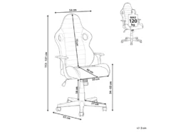 Chaise De Bureau Noire Et Marron SUPREME -Meubles Soldes Magasin siege de bureau 17122327
