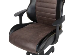 Chaise De Bureau Noire Et Marron SUPREME -Meubles Soldes Magasin siege de bureau 17122337