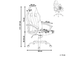 Chaise De Gamer En Cuir PU Noir Et Vert SUCCESS -Meubles Soldes Magasin siege de bureau 17122445