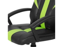 Chaise De Gamer En Cuir PU Noir Et Vert SUCCESS -Meubles Soldes Magasin siege de bureau 17122455