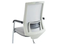 Chaise De Réunion Professionnelle - Tissu Et Métal Chromé - Gris - RULIO 18 Chaise De Réunion Professionnelle - Tissu Et Métal Chromé - Gris - RULIO -Meubles Soldes Magasin siege de bureau 1713121