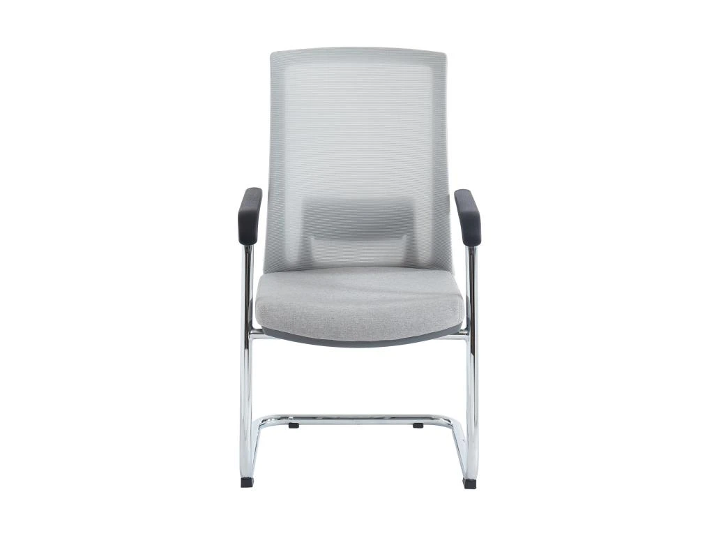 Chaise De Réunion Professionnelle - Tissu Et Métal Chromé - Gris - RULIO 5 Chaise De Réunion Professionnelle - Tissu Et Métal Chromé - Gris - RULIO – Image 5