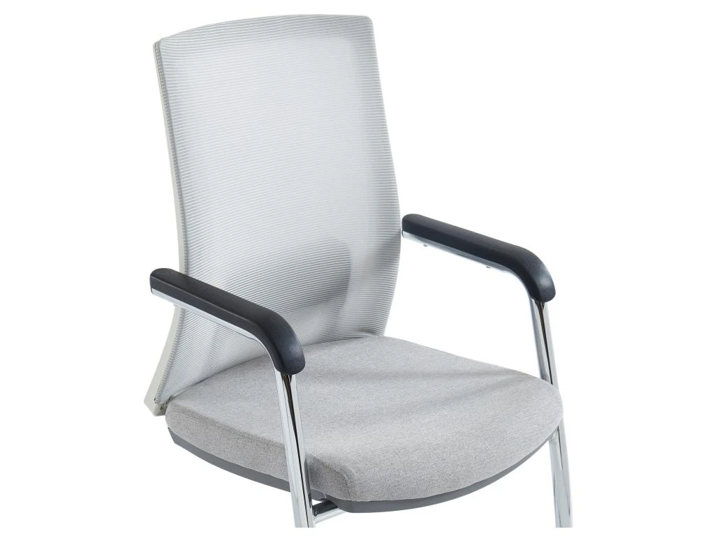 Chaise De Réunion Professionnelle - Tissu Et Métal Chromé - Gris - RULIO 10 Chaise De Réunion Professionnelle - Tissu Et Métal Chromé - Gris - RULIO – Image 10