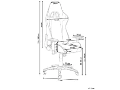 Chaise De Bureau En Cuir PU Noir Et Argenté KNIGHT -Meubles Soldes Magasin siege de bureau 17869233