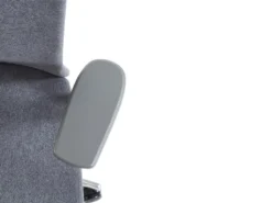 Fauteuil De Bureau Professionnel - Avec Têtière - Tissu - Gris - VOLTI -Meubles Soldes Magasin siege de bureau 1817229