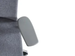 Fauteuil De Bureau Professionnel - Avec Têtière - Tissu - Gris - VOLTI -Meubles Soldes Magasin siege de bureau 1817249