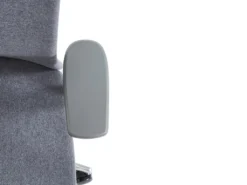 Fauteuil De Bureau Professionnel - Avec Têtière - Tissu - Gris - VOLTI -Meubles Soldes Magasin siege de bureau 1817251