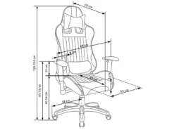 Fauteuil De Bureau En Cuir Synthétique - Rouge/Noir -Meubles Soldes Magasin siege de bureau 18836063