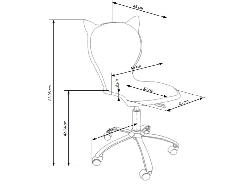 Siège Enfant 54 X 49 X 76-86 Cm - Rose 4 Siège Enfant 54 X 49 X 76-86 Cm - Rose – Image 4