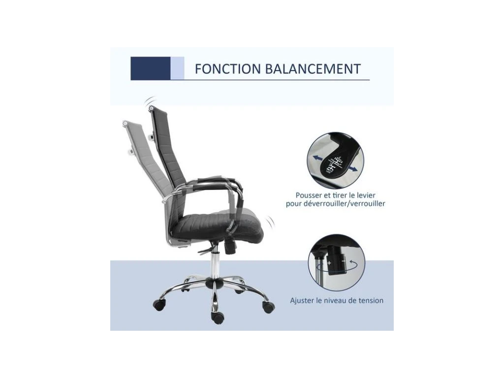 Fauteuil De Bureau PERRY Noir 5 Fauteuil De Bureau PERRY Noir – Image 5