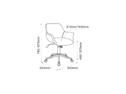 Chaise De Bureau Iris Gris Foncé -Meubles Soldes Magasin siege de bureau 19172161