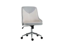 Chaise De Bureau PERTH Gris Clair