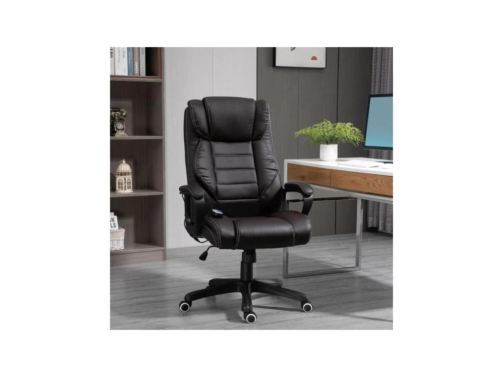 Fauteuil De Bureau Massant MASON Brun 2 Fauteuil De Bureau Massant MASON Brun – Image 2